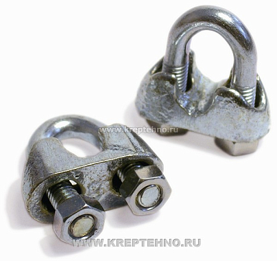 Зажим для троса 30мм DIN741 цинк