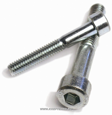 Винт DIN912  М10*90 с внутренним 6гр (оцинк) кл пр 8.8