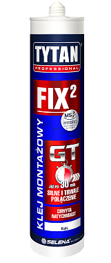 Клей монтажный FIX GT белый до 400 кг/10см2, 290мл, TYTAN 