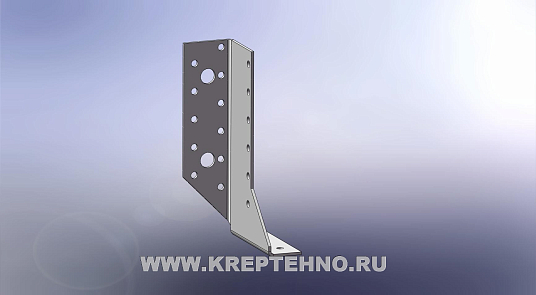 Опора балки левая 140*76*25*2,0мм оцинкованная