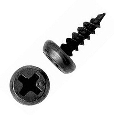 Саморез 3,8*11 полуцилиндр, оксидированный, острый