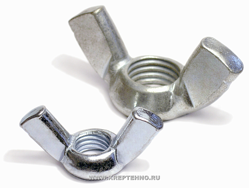 Гайка барашковая М8  DIN315 цинк