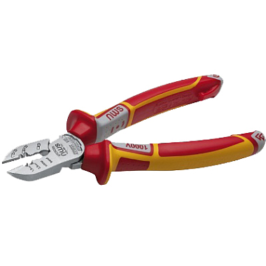 Бокорезы VDE 1000В для снятия изоляции и обжима, сеч. 1,5; 2,2 мм2, NWS