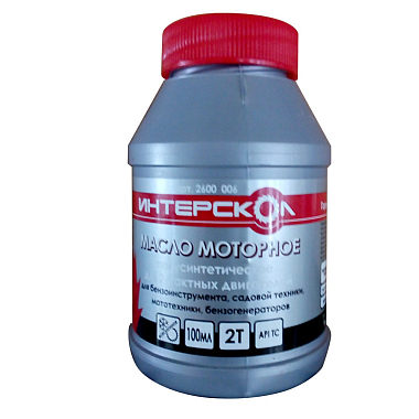 Масло для 2-тактн. двигателей 1л минеральное ИНТЕРСКОЛ