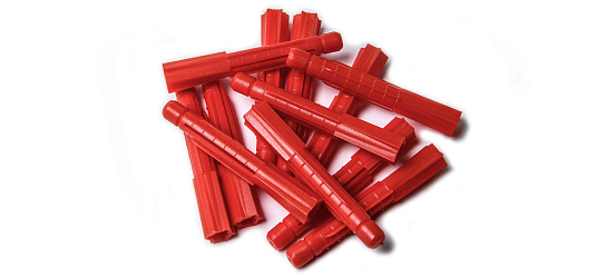 Дюбель универсальный RD 6х36, красн (d шурупа 3,0-4,0)