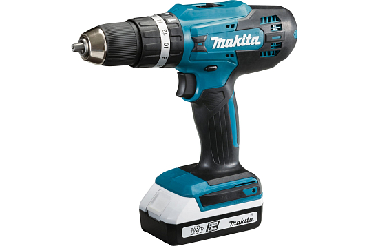 Аккумуляторная дрель-шуруповерт ударная  MAKITA HP488D002 18В, 1.5Ач Li-ion G-серия, 13мм, БЗП, 42\24Нм, 2 аккум, кейс