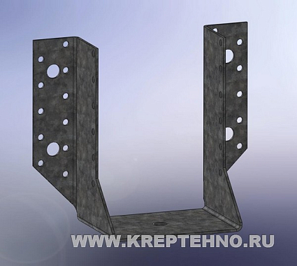 Опора бруса раскрытая 140*76*100*2,0мм оцинкованная