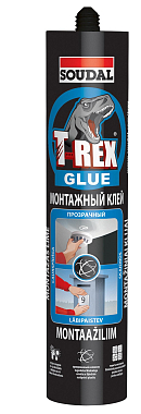 Клей монтажный T-REX прозрачный, многоцелевой 125кг/м2, 310гр, SOUDAL