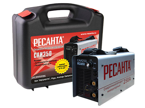 Сварочный инвертор САИ-220, 80В, 220А кейс Ресанта