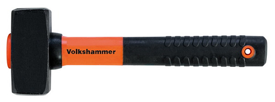 Кувалда  1,0 кг кованая, фиберглассовая обрезин. рукоятка 370мм