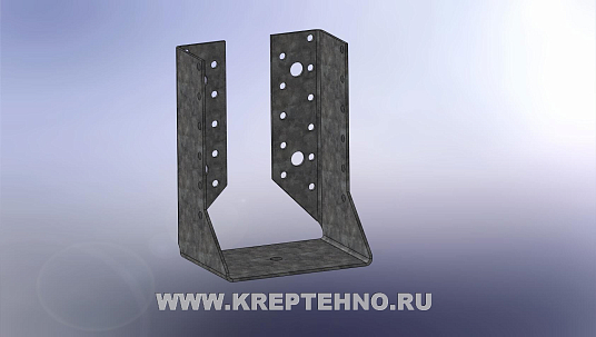 Опора бруса закрытая 140*76*100*2,0мм оцинкованная