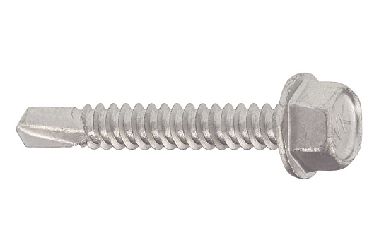 Саморез кровельный 4,2*16 D7 цинк, 6-гран, сверло, по металлу, без шайбы, WS, Wkret-met