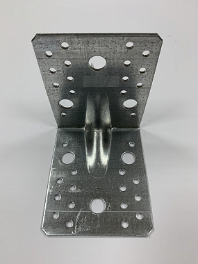 Уголок крепежный 105*105*90* 2,5 мм  усиленный, оцинк 