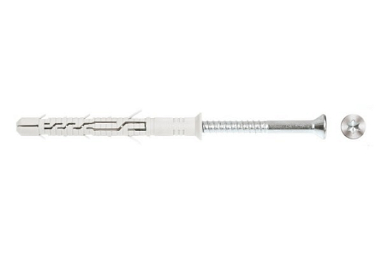Дюбель фасадный KPS-FAST 10*080S с шурупом потай. нейлон T40, Wkret-met 