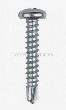 Саморез 4,8х25 полусфера, сверло, цинк, JP81 DIN 7504-N(М)