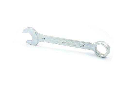 Ключ комбинированный 15 мм, мат.хром, Ц15, КЗСМИ 
