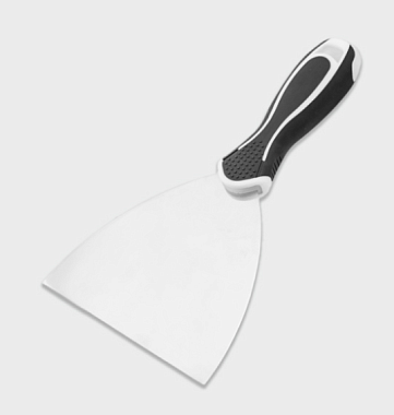 Шпатель 80мм  нержавеющая сталь, двухкомпонентная ручка, толщина 1,0мм