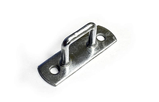 Пластина со скобой СП-17.17 (17х17мм) + Подкладка СП-17.15(17) Ц.хр.бцв