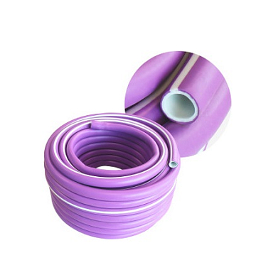 Шланг ТЭП Резиновый SOFT TOUCH 3/4" 25м, ФИОЛЕТОВЫЙ, армир., толщина стенки 3,0мм, до 10 атм