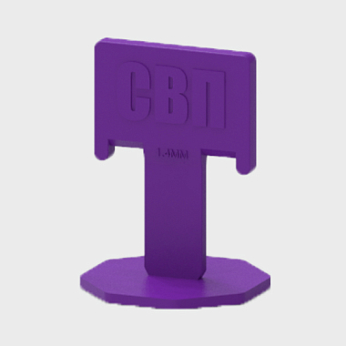 Зажим Флажок 1,4мм, фиолетовый (упак 100шт) 