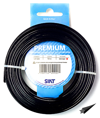 Леска 3,0мм*10м, сечение-звезда, для газонокосилок, Италия