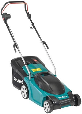 Газонокосилка 4-х колесная MAKITA ELM3711, 1300Вт, ширина скашивания 370мм, травосборник 35л, S до 500 кв.м.