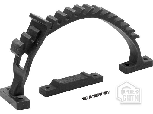 Зажим универсальный укороченный 50-130мм (черный)