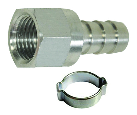 Штуцер "ЕЛОЧКА" для шланга 8мм с выходом 1/4"F (внутренняя резьба),  раб. давл до 20Бар, Elitech