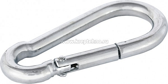 Карабин пружинный (пожарный)  5х50мм цинк DIN5299C