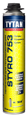 Клей-пена для теплоизоляции STYRO 753 750 мл,TYTAN