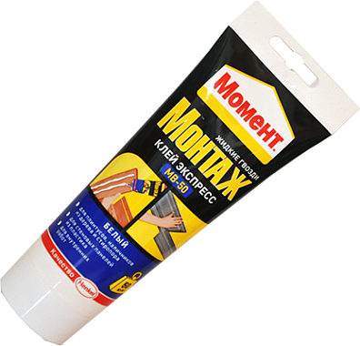 Клей-экспресс МБ-50 белый 125гр, НЕморозостойкий Момент Монтаж