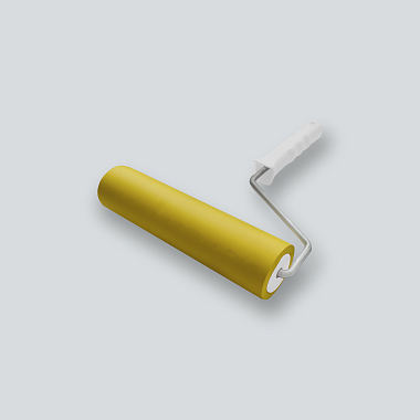 Ролик для прикатки обоев 240 мм резиновый с ручкой D6мм