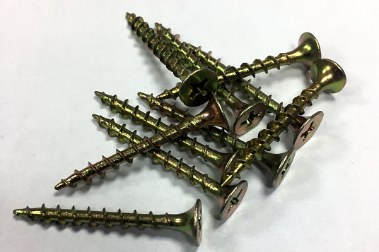 Саморез ГКЛ-дерево 4,8*102 потайной, ЖЕЛТЫЙ ЦИНК