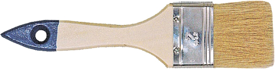 Кисть плоская 2,5" 63мм натуральная светлая щетина 6 толщина Стандарт