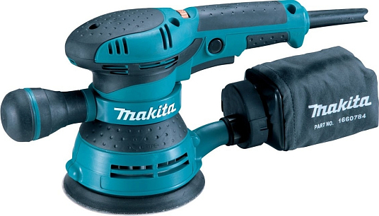 Шлифовальная машина орбитальная(эксцентриковая)  MAKITA BO5041, 300Вт, 125мм, рег. скорости 4000-12000 об/мин