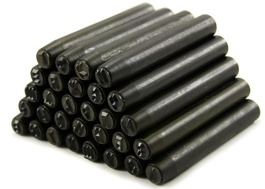 Клейма буквенные №4 (Рус) твердосплавные