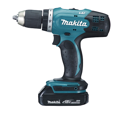 Аккумуляторная дрель-шуруповерт MAKITA DDF453SYE 18В 1.5Ач, Li-ion, 13мм, БЗП, 42\27Нм, 2 аккум, кейс