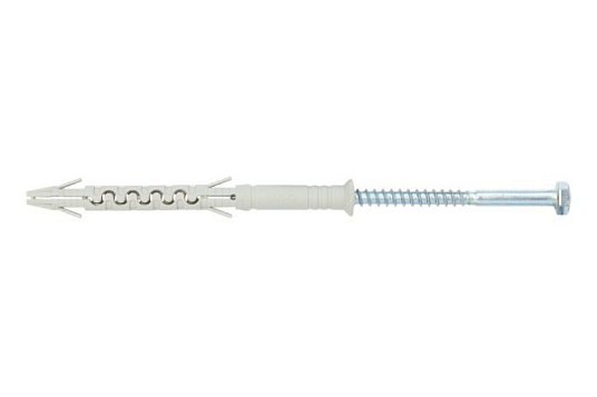 Дюбель фасадный KPR-PIKE 8* 65К с шестигранным шурупом, нейлон, Wkret-met