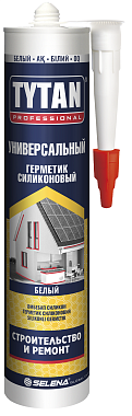 Герметик силиконовый универсальный белый 280 мл, TYTAN 