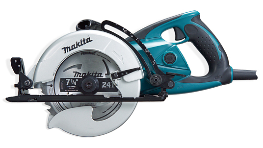 Пила циркулярная MAKITA 5477NB гипоидная ,1800Вт, 4500об\м, -ф185х15.8мм, рез-60мм,кор, наклон-45гр