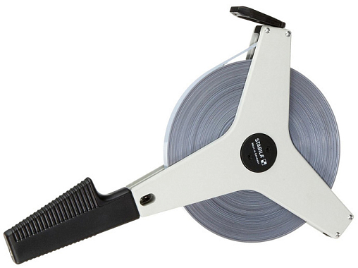 Рулетка тип BM42(W) 50м х 13мм, рамная, белая лента, STABILA