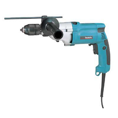 Дрель ударная MAKITA HP2051F 720 Вт, 13 мм, БЗП, 2-х скор, расцеп. муфта, реверс, регул.обор, подсветка, кейс