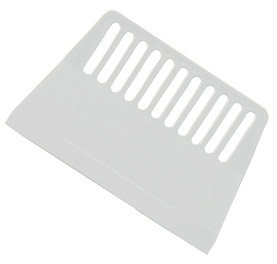 Шпатель гладкий 180мм для нанесения клея, пластик