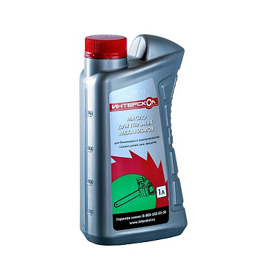 Масло для смазки цепей ИНТЕРСКОЛ 1л минеральное