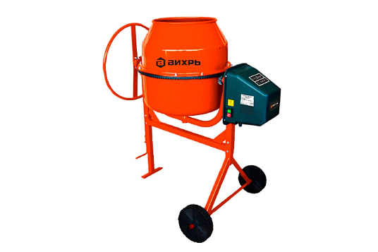 Бетонорастворосмеситель БМ 160П, 650Вт, 220В, 160л, полиамидный венец, Вихрь