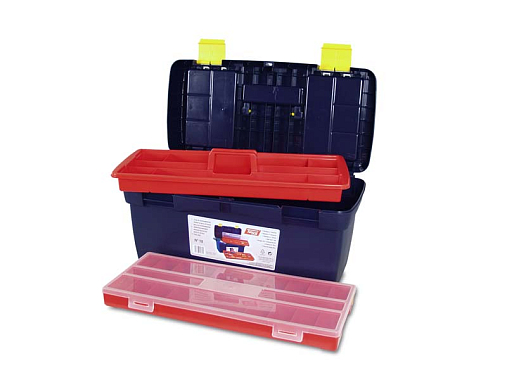 №18 Ящик для инструментов 58*29*29см с лотком и органайзером