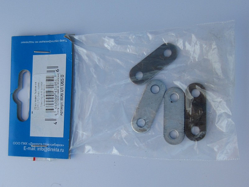 Пластина бытовая 38*12*2,0мм оцинкованная