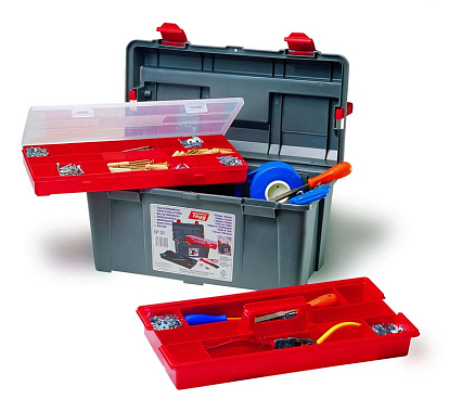 №31 Ящик для инструмента 44,5*23,5*23см с лотком и органайзером