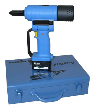 Заклепочник профессиональный аккум. 14,4в, заклепка до 5мм, Accubird GESIPA