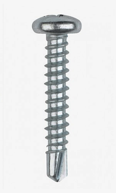 Саморез 3,5х16 полусфера, сверло, цинк, JP81 DIN 7504-N(М)